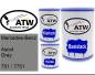 Preview: Mercedes-Benz, Ascot Gray, 751 / 7751: 500ml Lackdose + 500ml Klarlack + 250ml Härter - Set, von ATW Autoteile West.